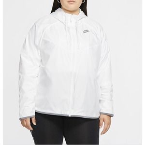 Nike Sportswear Windrunner Jacket WOMEN Plus Size‎ CJ0415-100 White 2x